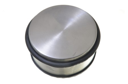 Odbojnik wolnostojący walec niski chrom mat