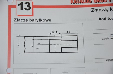 Złącze baryłkowe 20 sztuk