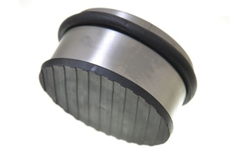 Odbojnik wolnostojący walec niski chrom mat