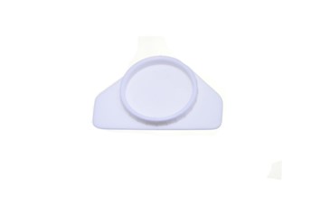 Zaślepka fi 35 ze skrzydełkami biała