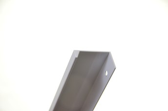 Uchwyt krawędziowy L 128 UM 492 biały