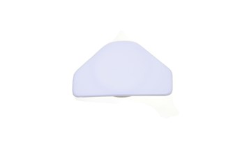 Zaślepka fi 35 ze skrzydełkami biała